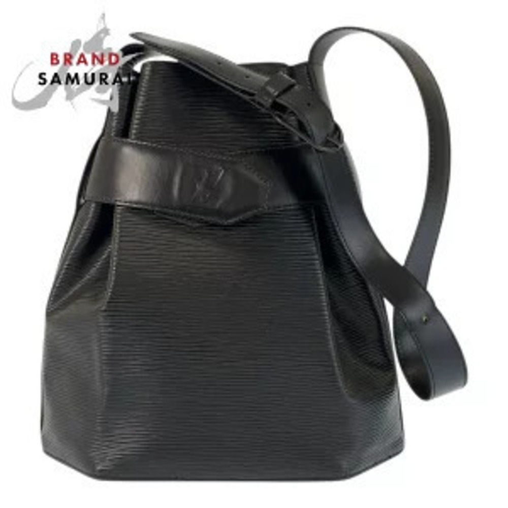 Louis Vuitton Epi Sac Depaule Black Leather Shoulder Bag